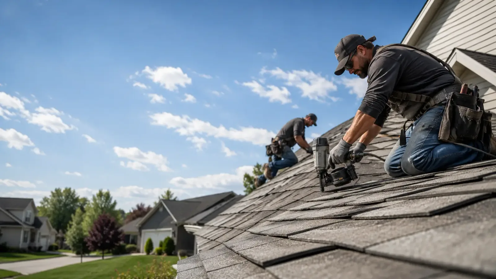 Storm Damage Roof Repair in Roanoke, IL near me